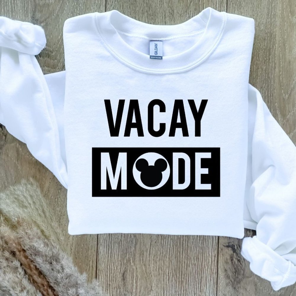 Disney Vacay Mode Sweatshirt Sweater Hand Crafted